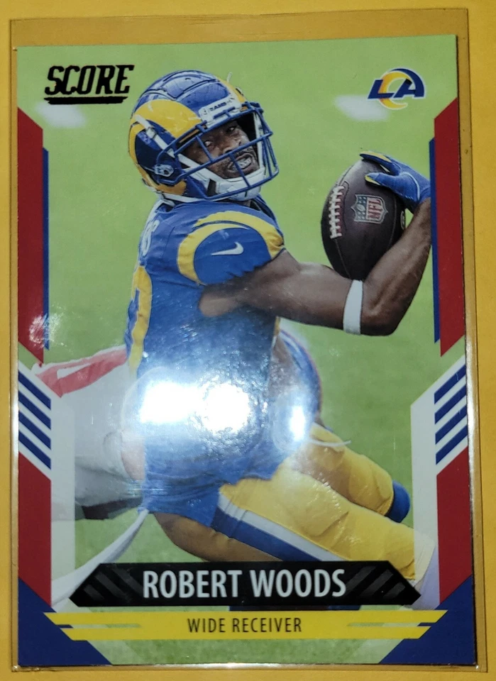 2021 Panini Score Football Robert Woods #256 Red Super Bowl Champs LA Rams - Image 2 of 3