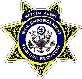 Bail Enforcement Fugitive Recovery Special Agent Reflective Decal Sticker Police - Picture 1 of 3