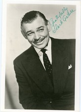 Clark Gable Hand Signed Photograph + COA
