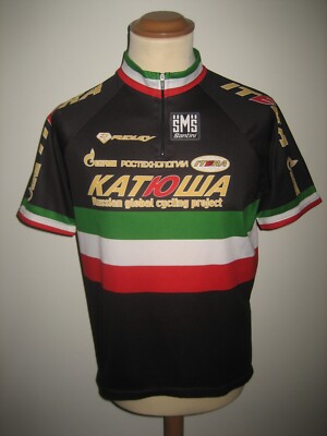 Katusha POZZATO Paris Roubaix special Italy jersey shirt cycling maillot size XL