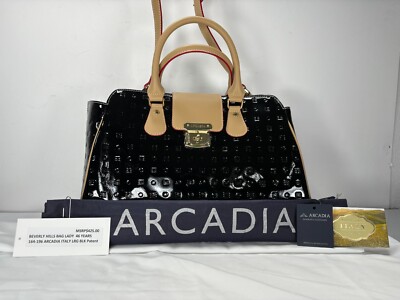 ARCADIA ITALY-NWT$398.00-MSRP$425.00-BEST ITALIAN DESIGNER LEATHER FACTORY