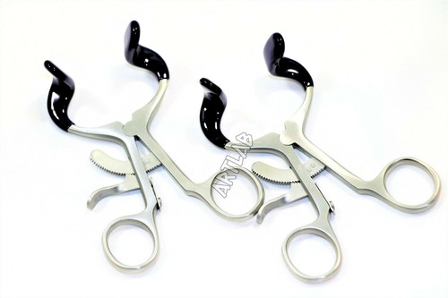 4.5" MOLT DENTAL MOUTH GAG WITH SILICONE TIPS 2PCS DENTAL ORTHODONTIC - Picture 7 of 7