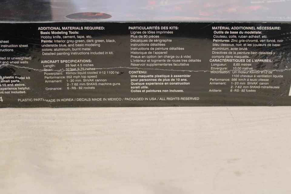 Масштаб 1/48 точные миниатюры, Yakovlex YAK-1 модель набор #3424 BN запечатанная коробка - Изображение 3 из 3