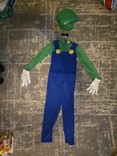 Luigi Kids Halloween Costume, Size Medium 8-10
