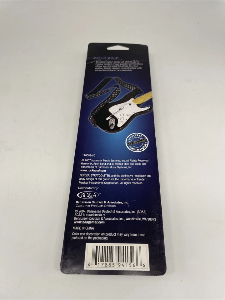 Official Rock Band Skulls Guitar Strap Harmonix - Brand New / Sealed - NOS - Image 3 of 3