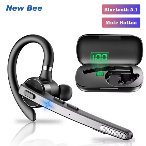 NEW BEE Nuovi Auricolari Bluetooth Wireless Bee M53 Dual-Mic CVC8.0 Cancellazione del Rumore