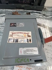 Cutler Hammer  DISCONNECT  DG221 NR,, 3R OUTDOOR  2P,  30A, 240V, FUSIBLE( 1GNC9