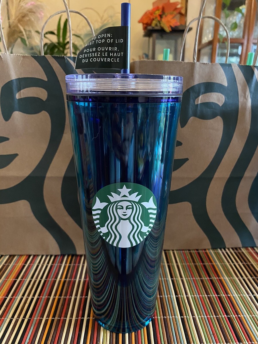 Starbucks 2022 Aqua Terra Confetti Cold Cup Tumbler Venti 24oz NEW