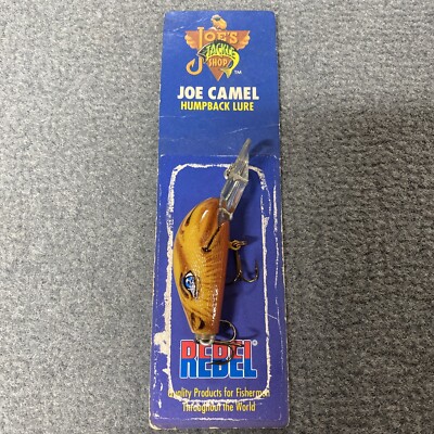 VINTAGE JOE CAMEL HUMPBACK FISHING LURE REBEL NOS NEW