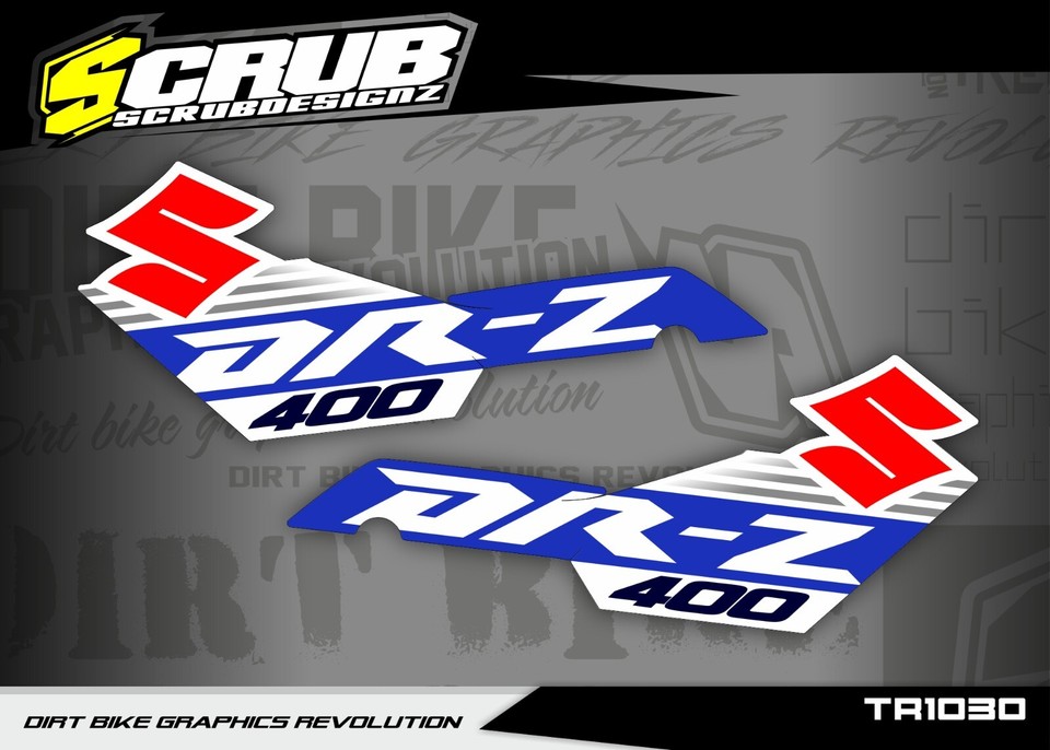 Suzuki DR-Z400 1999-2024 Restyle Plastics kit + decals applied DRZ 400 ...