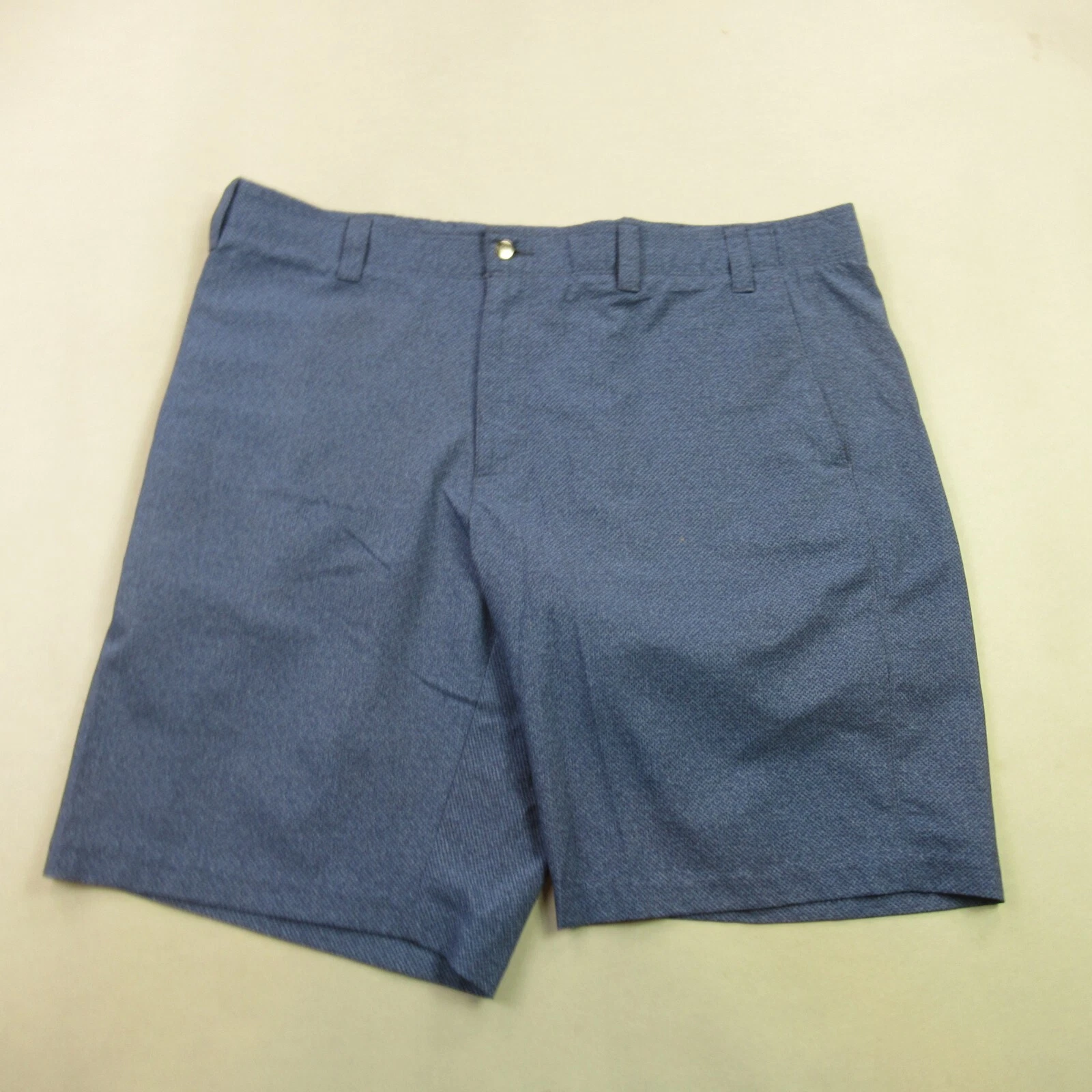 Callaway Shorts Mens 40 Pockets Button Lightweight Outdoors Chino Blue