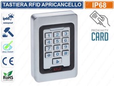 TASTIERA METALLO RFID APRICANCELLO SERRATURA A COMBINAZIONE TAG BADGE IP68