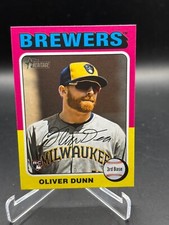 2024 Topps Heritage High Number #653 Oliver Dunn Milwaukee Brewers RC