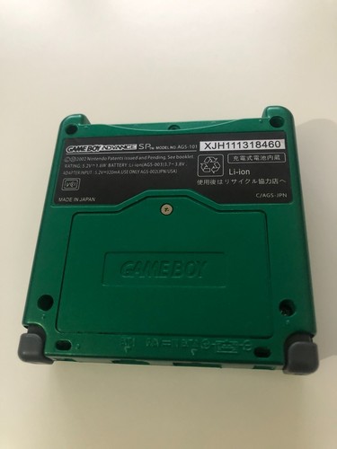 Gameboy Advance SP mit Backlit IPS V2 Screen Mod Rayquaza Shell Retro Pixel GBA - Bild 8 von 8