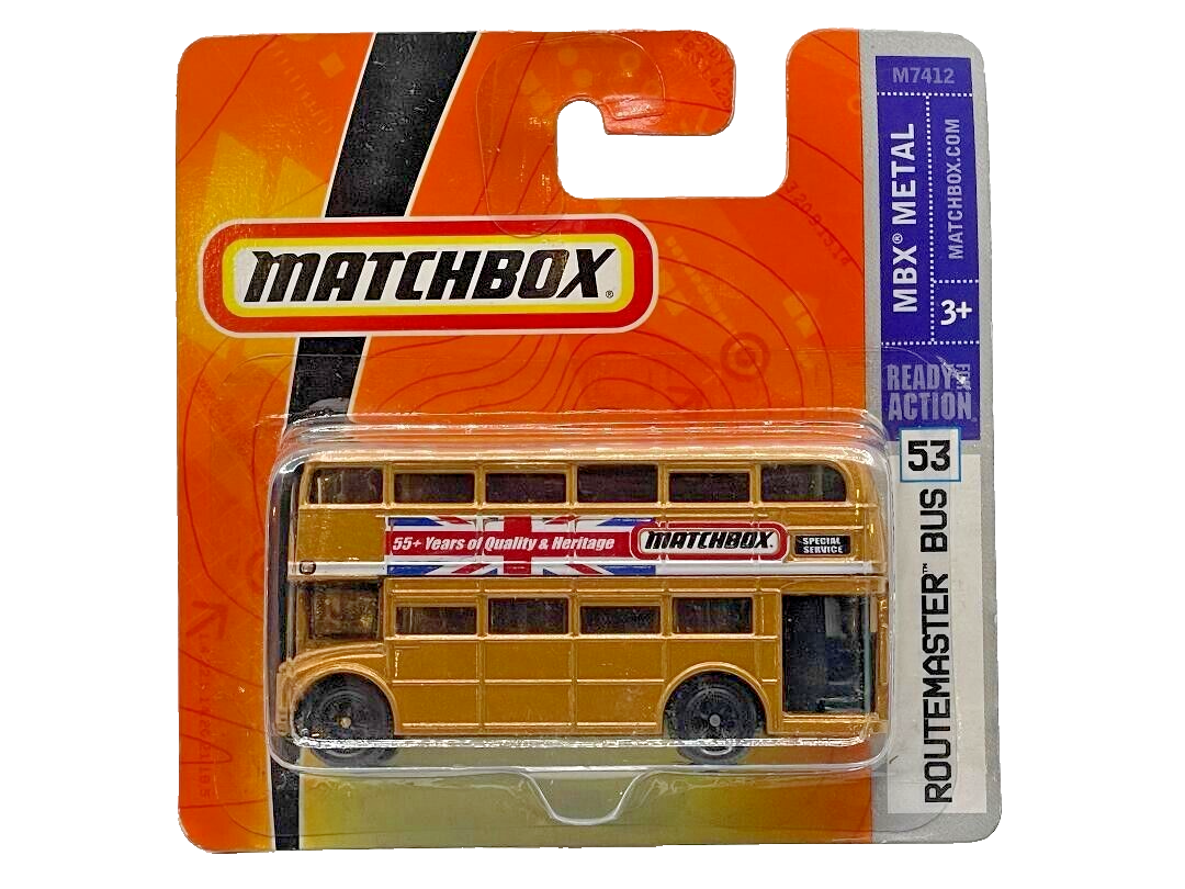 Matchbox 2008 MB53 Routemaster Bus in Metalflake Gold