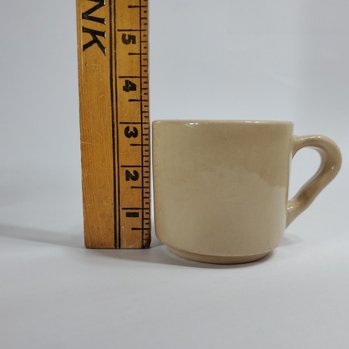 7 - Tepco Tan Heavy Mugs Diner Restaurant Ware Coffee 3" VTG Lot USA Ergo Handle - Picture 11 of 11