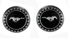 NEW! 1969 MUSTANG FASTBACK ROOF ORNAMENTS (PAIR) Pillar Post Emblems