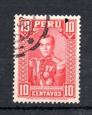 PERU,  stamp classic PRESIDENTE LUIS M. SANCHEZ, SCOTT A112, ALTO VALOR   #DI-30