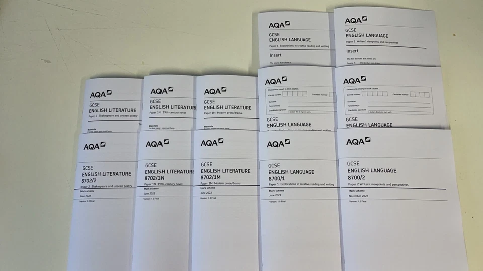 GCSE Past Test Paper Booklets & Answers Maths English Science & Other Subjects - Image 3 of 4