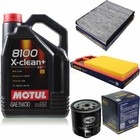 SCT Inspektionspaket 5L Motul 8100 X-clean+ 5W-30 für VW Golf IV 1.4 16V 1.6
