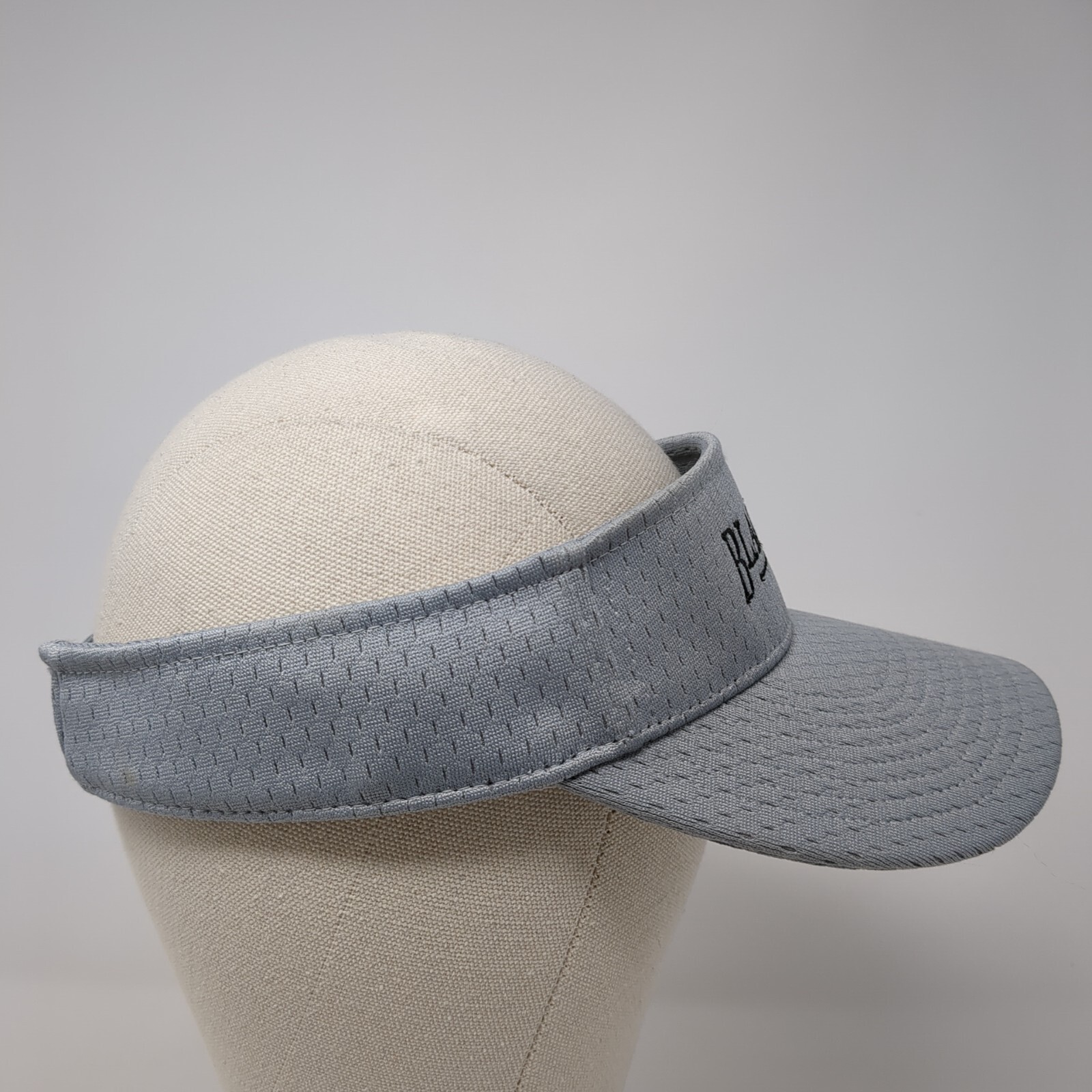 Black Eagle Strapback Sun Visor Hat Gray Small Ad… - image 4