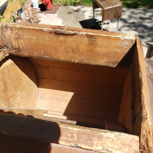Batidora de mantequilla de madera de colección herramienta láctea rústica de granja - Imagen 18 de 24