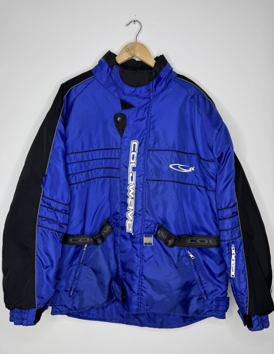COLDWAVE Snowmobile Jacket Blue & Black Scotchlite Reflective
