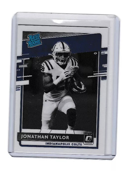 2020 Donruss Optic Black White Negative Jonathan Taylor RC 317