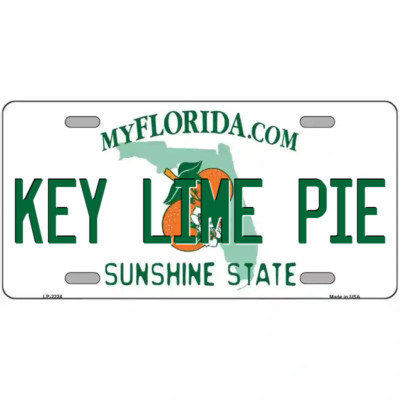 Key Lime Pie Florida Metal Sign