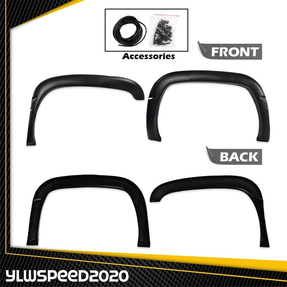 Textured Style Bolt Fender Flares Fit For 1994-2001 Dodge Ram 1500 2500 3500 Foto 3 de 4