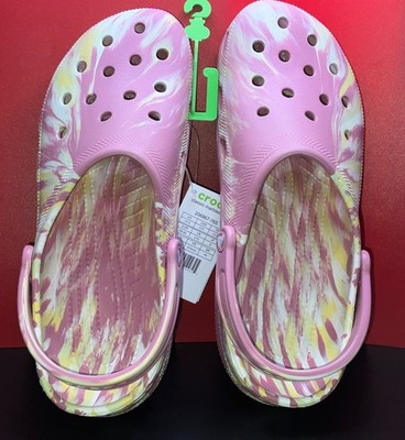 Crocs Classic Marbled Clog in Pink Lemonade/MULTI US Men s 13/EUR 48-49. NWT
