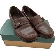 Clarks Women's Florette Dark Brown Loafer 6.5 M