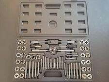 True Power 60-Pc Master Tap and Die Set - Standard and Metric Sizes -LN Cond