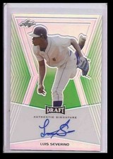 Luis Severino 2014 Leaf Draft On Card Auto #BA-LS1 10/10