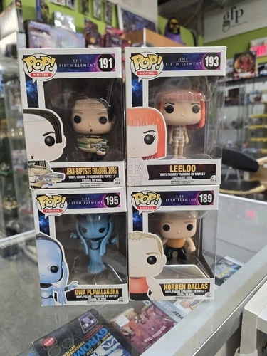 The Fifth Element Funko Pop! Korben Dallas 189 Leeloo 193 Zorg Diva Plavalaguna