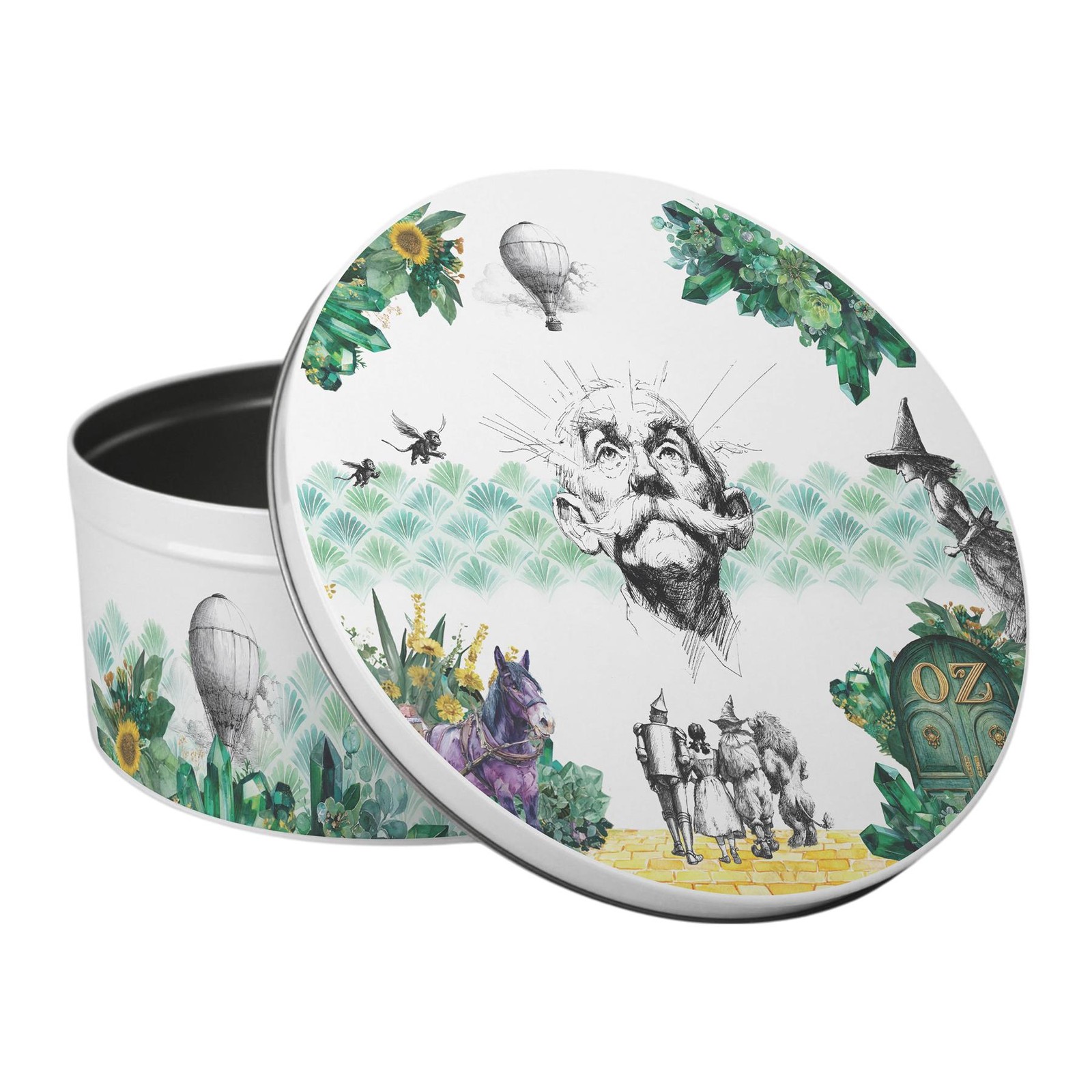 Wizard of Oz Tales Large Cake Tin - Storybook Themed Homeware Baking Gifts