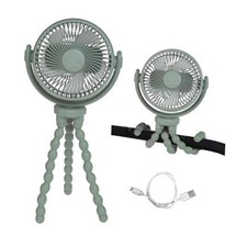 Stroller Fan for Baby - USB Rechargeable 3 Speed Clip-On Fan 360 Rotating