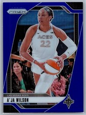 2024 Panini Prizm WNBA A'JA WILSON Blue Prizm #86 #/199 Aces