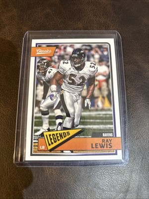 Ray Lewis Baltimore Ravens 2018 Panini Classics Blue Back /175 Parallel #106