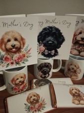 Mother's Day Card, mug and chocolate  Mum Cockapoo Dog Mum Happy Mother's day