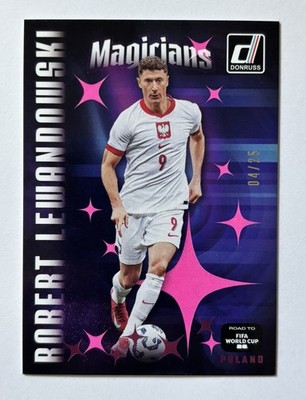 Robert Lewandowski 2025-26 Donruss FIFA WC Magicians Pink Parallel 04/25 SSP