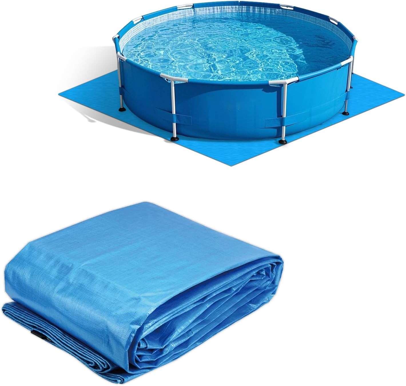 21x21ft Square Heavy Duty Pool Liner Pad for Above Ground Swimming Pools