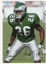 1994 Fleer #377 Ben Smith Philadelphia Eagles Autographed