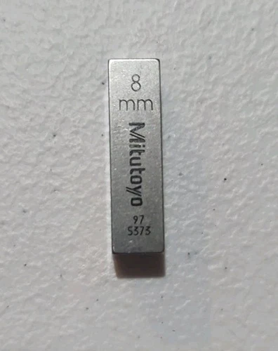 8mm Mitutoyo Steel Rectangular Gauge Gage Block Free Shipping 