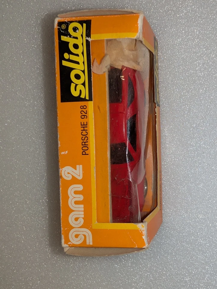 Solido gam2 Porsche 928 красный масштаб 1:43 модель автомобиля с коробкой * читать * - Изображение 2 из 4