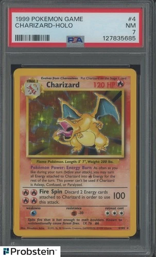 1999 Pokemon Game #4 Charizard - Holo PSA 7 NM