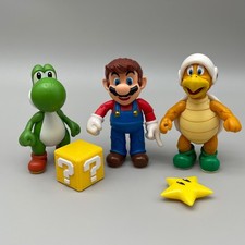 Jakks Pacific Super Mario Bros. 4" Action Figures Mario, Yoshi, Koopa Troopa B8