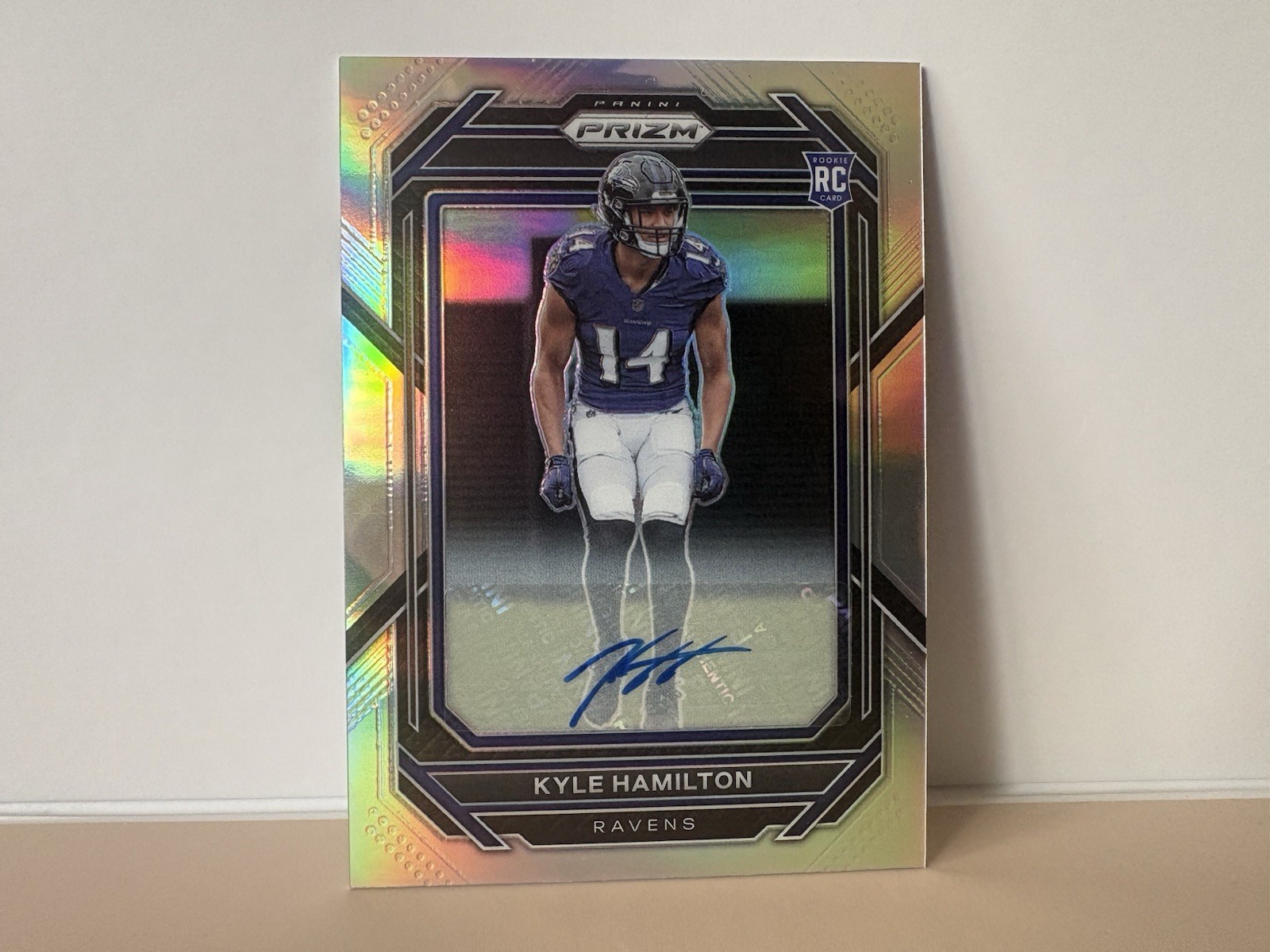 Kyle Hamilton Panini Prizm #342 Autograph-Silver