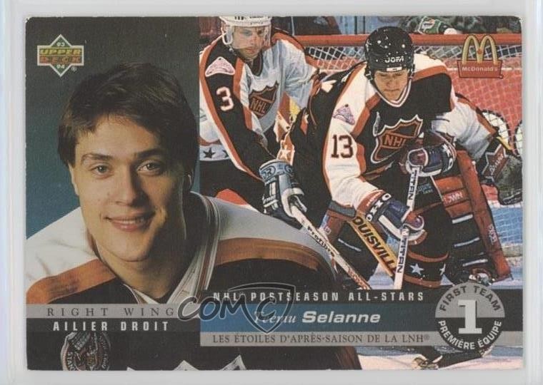 1993-94 Upper Deck McDonald's Teemu Selanne #McH-02 HOF 0c3