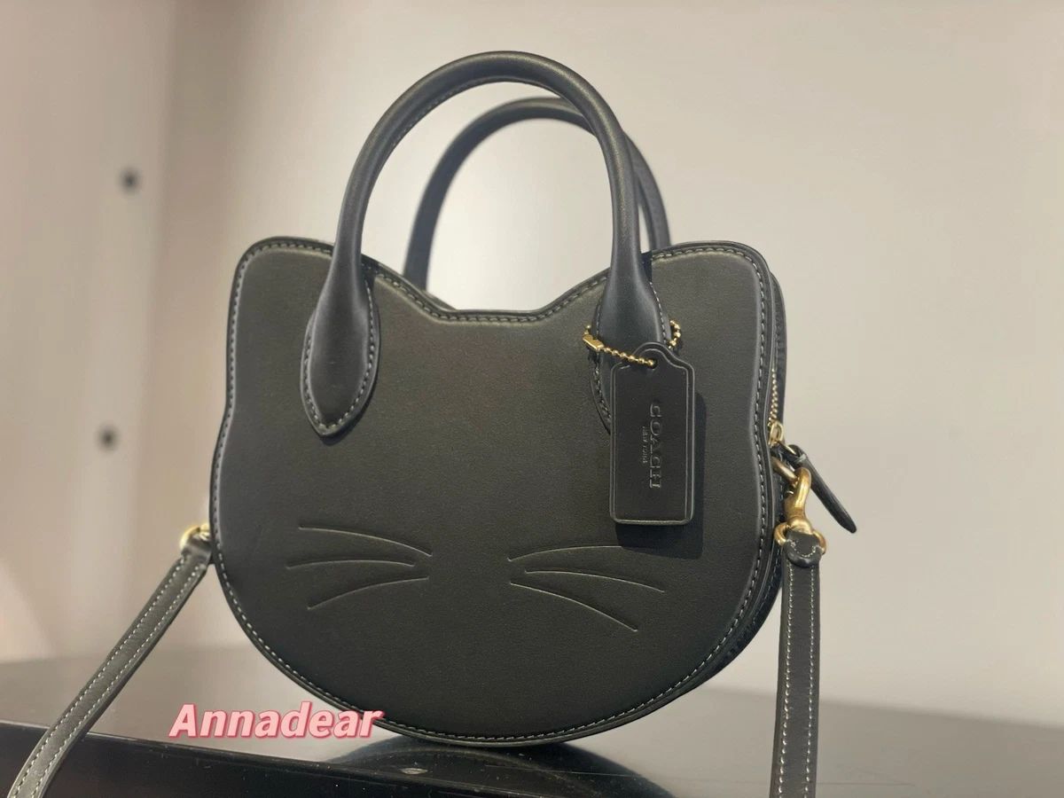 【新品未使用】 COACH 猫型ケース ブラック Las mejores ofertas en Bolsos y carteras Coach gato para mujeres